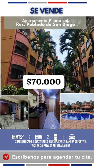 Apartamento en Resd. Poblado de San Diego