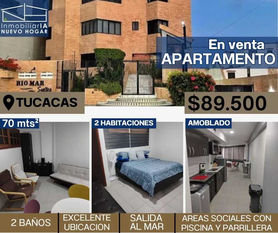 Apartamento en Venta en Tucacas — 2 hab 70m² — USD 89,500