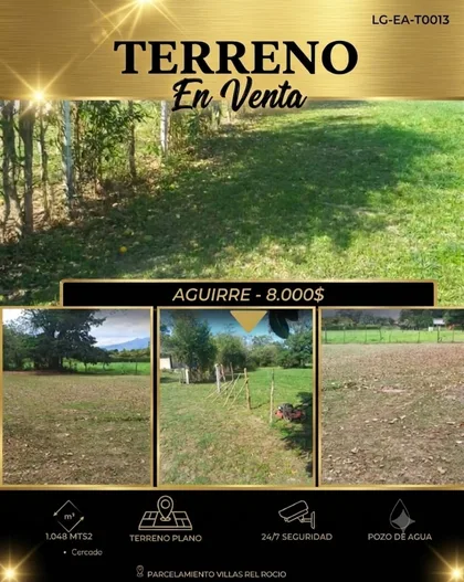 Terreno en Aguirre — USD 8,000