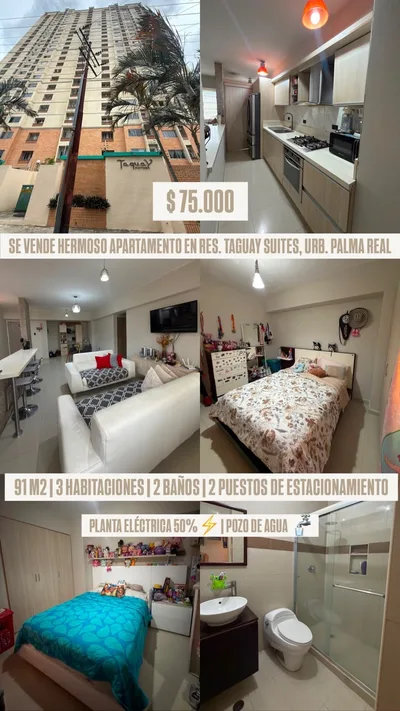 Apartamento en Palma Real, Residencias Taguay Suites — USD 75.000