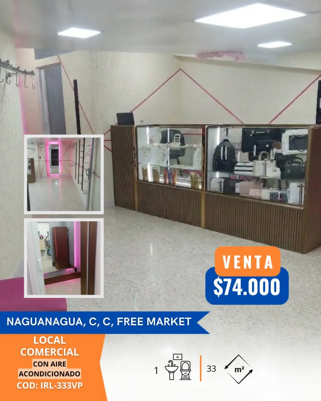 Local en Venta en Naguanagua 33m² — USD 74,000