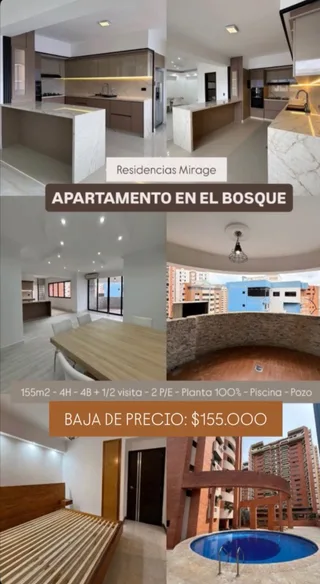 Apartamento en Urb El Bosque Residencias Mirage