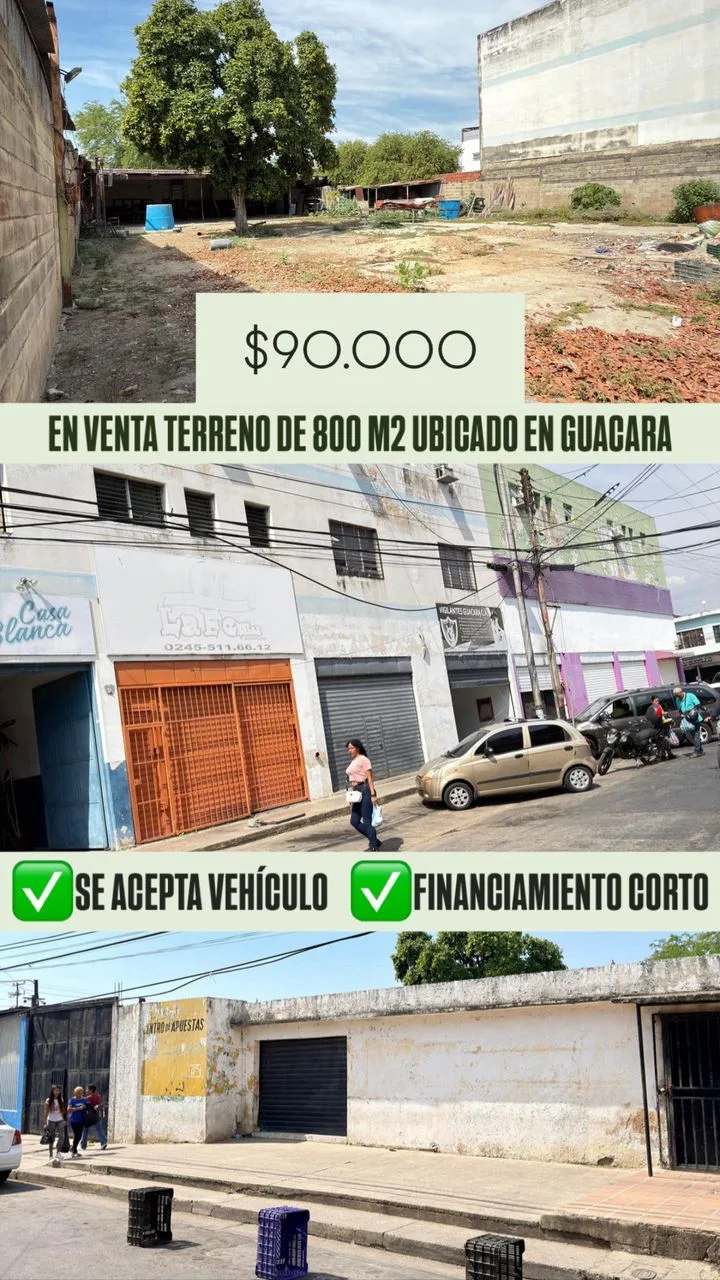 Terreno en Venta en Guacara 800m² — USD 90,000