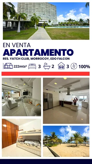 Apartamento en Yacht Club Morrocoy, Tucacas, Edo. Falcón