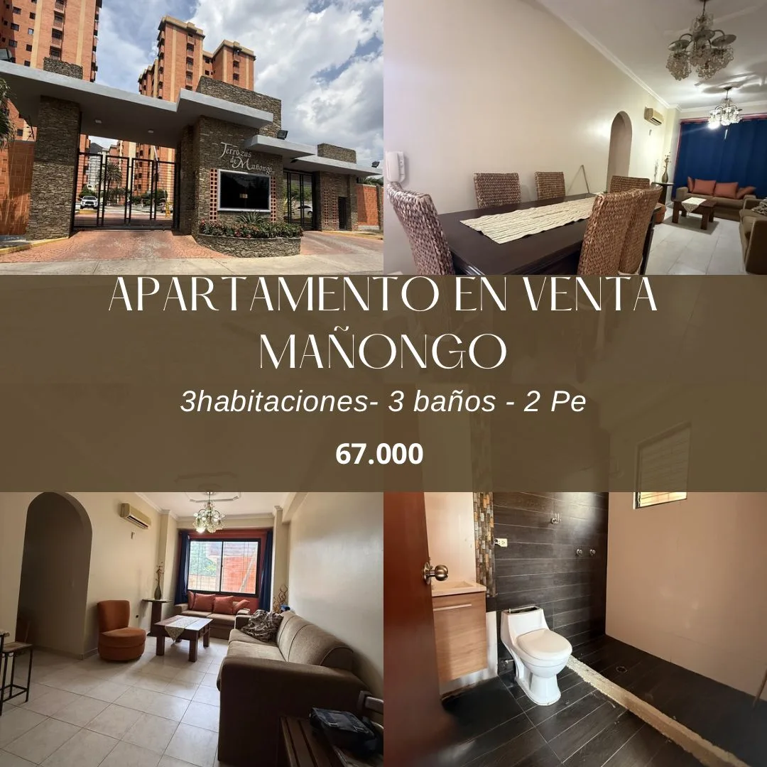 Apartamento en Venta en Terrazas de Mañongo — 3 hab — USD 66,000