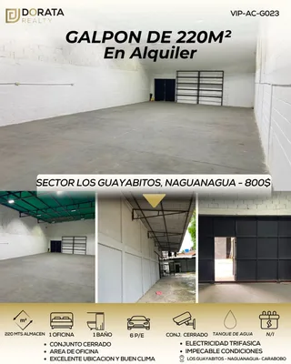 Galpón en naguanagua, Sector guayabitos