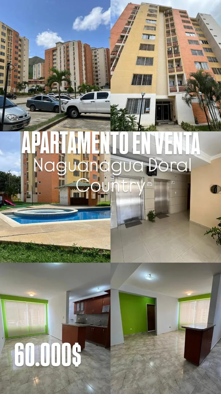 Apartamento en Venta en Doral Country, Naguanagua — 3 hab 76m² — USD 60,000