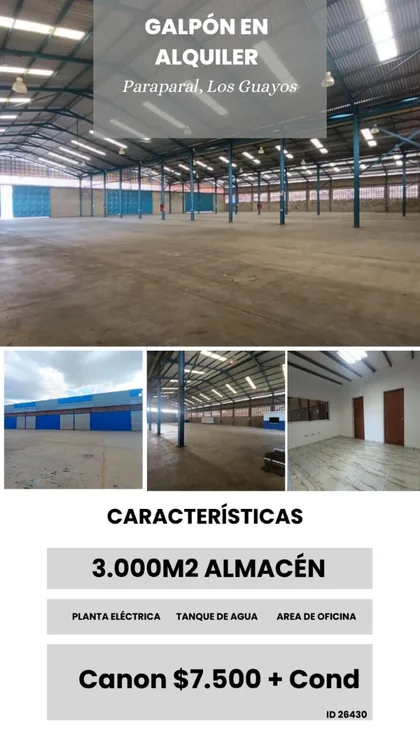 Galpón en Paraparal, Los Guayos — USD 7,500