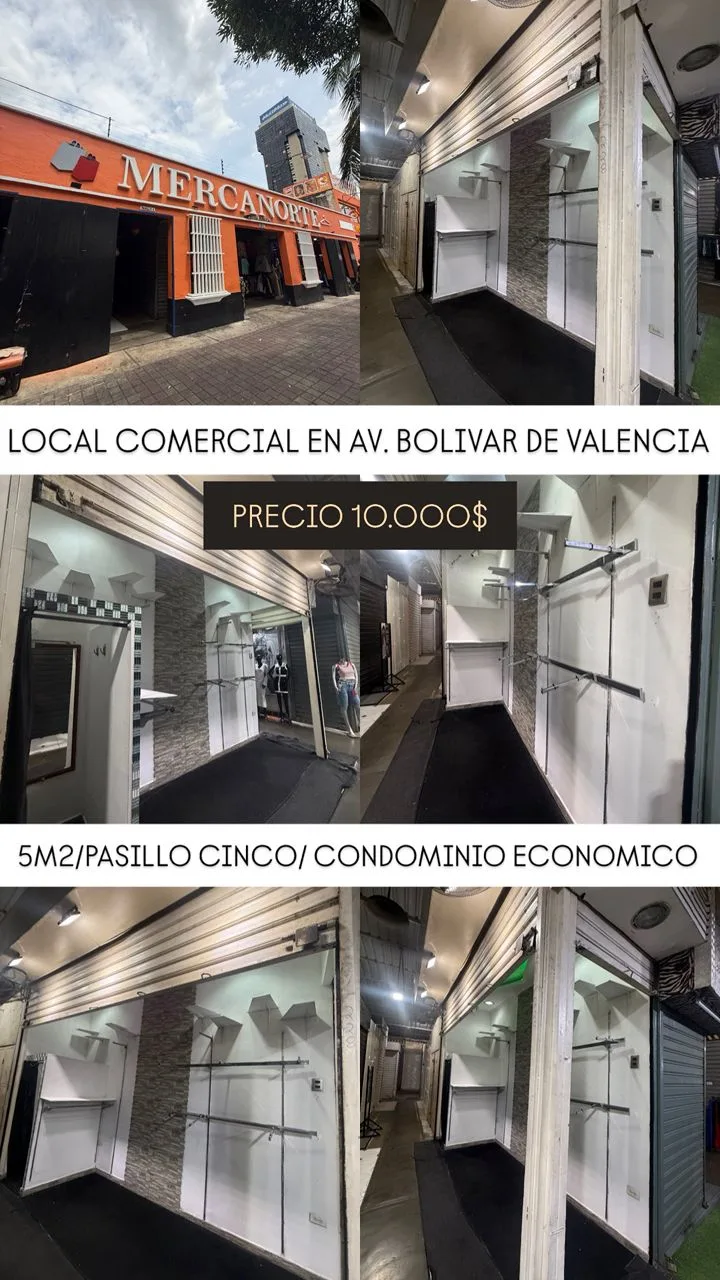 Local en Venta en Mercanorte, Av. Bolivar de Valencia 5m² — USD 10,000