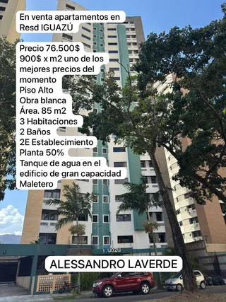 Apartamento en Resd IGUAZÚ