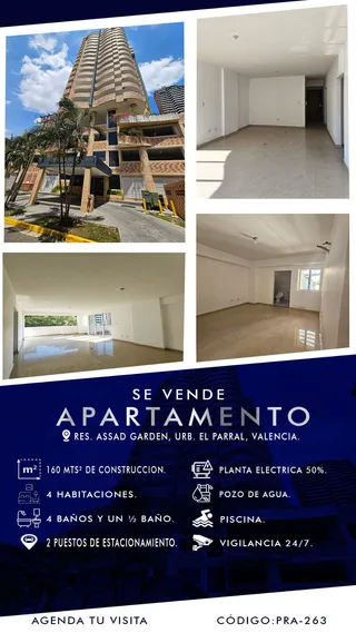 Apartamento en Residencias Assad Garden, Urb. El Parral, Valencia