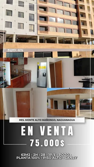 Apartamento en Res Monte Alto Mañongo