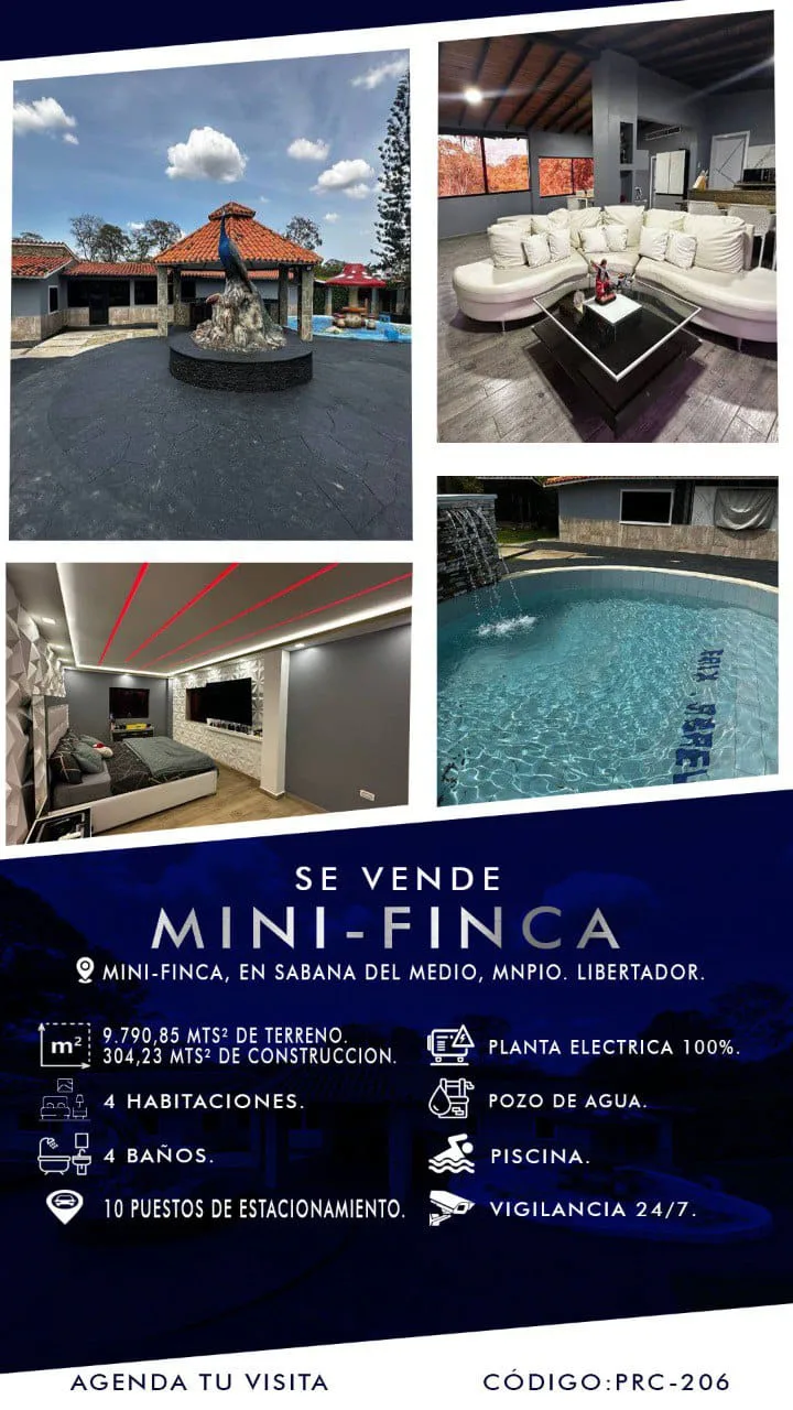 Terreno en Venta en Sabana del Medio, Hacienda San Rafael, Municipio Libertador, Carabobo — 4 hab 9790m² — USD 390,000