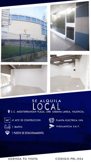 Local en C.C. Mediterránea Plaza, Sabana Larga