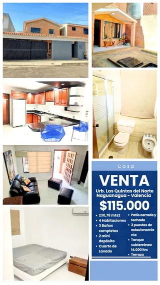 Casa en Urbanización Las Quintas del Norte - Naguanagua