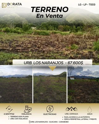 Terreno en Urb. Los Naranjos, Guacara