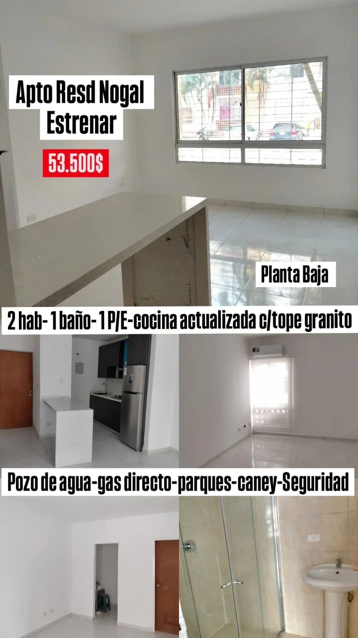 Apartamento en Venta en Conjunto Residencial Valles de Nogal -San diego — 2 hab 58m² — USD 53,500