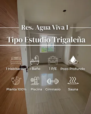 Apartamento en Trigaleña, Res. Agua Viva I