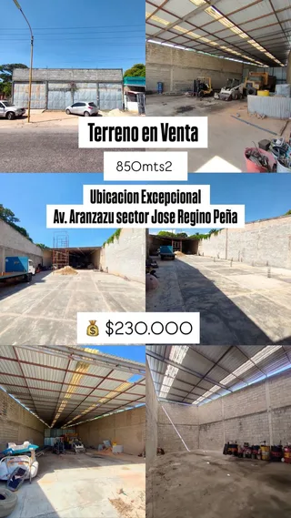 Terreno en Av. 109 Aranzazu, sector Jose Regino Peña
