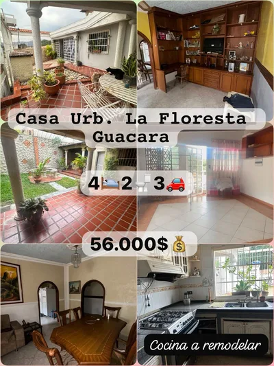 Casa en Urbanización La Floresta, Guacara — USD 56.000