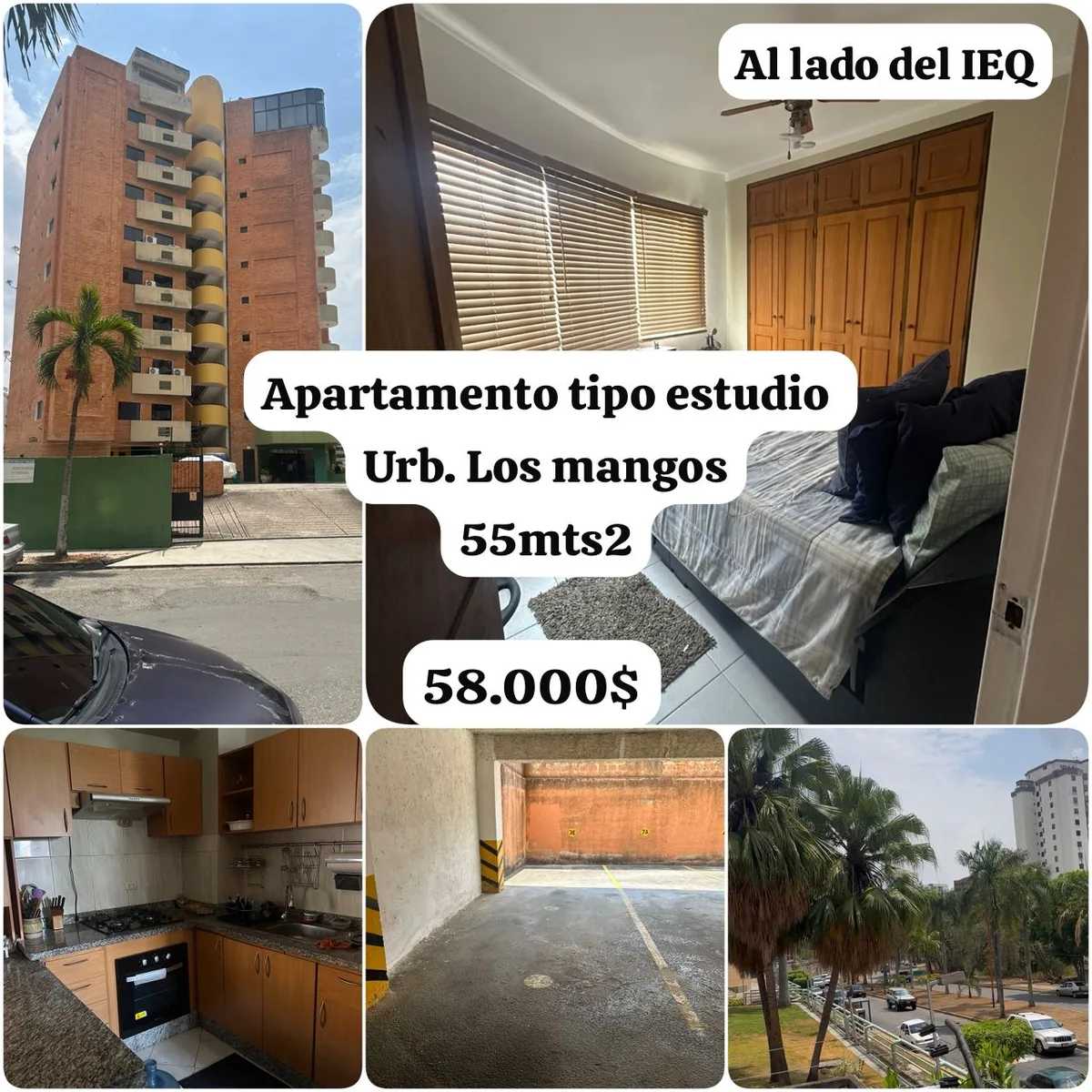 Apartamento en Venta en Valencia los Mangos Res Villa Bonita — 1 hab 55m² — USD 58,000