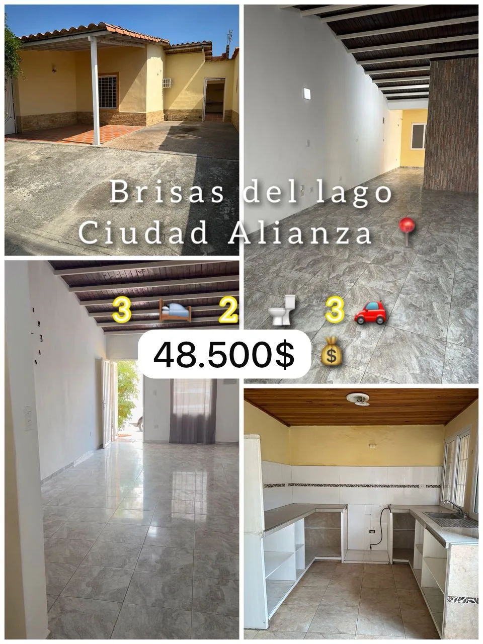 Casa en Venta en Brisas del lago, Ciudad Alianza — 3 hab 196m² — USD 48,500