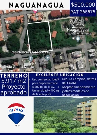 Terreno en NAGUANAGUA