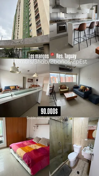 Apartamento en Los Mangos, Res. Taguay