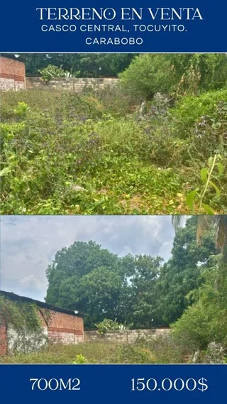 Terreno en Casco Central de Tocuyito, Municipio Libertador, Edo. Carabobo