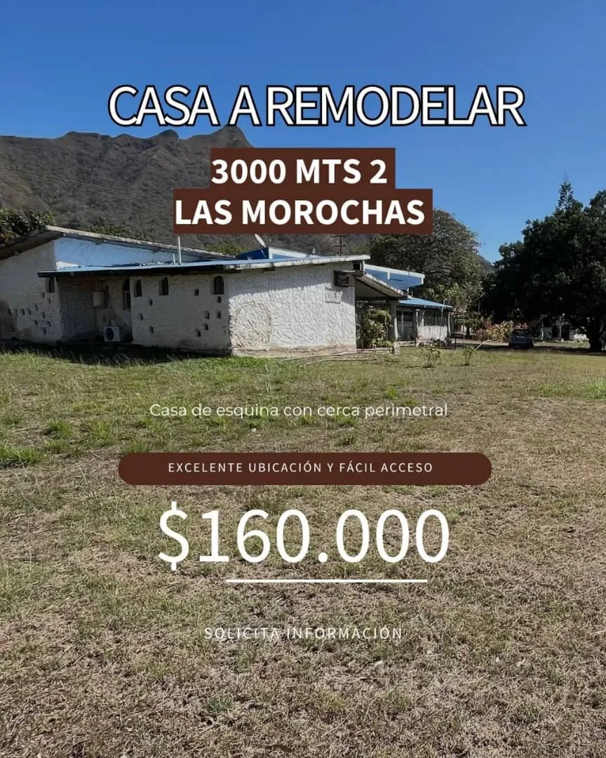 Casa en Venta en Las Mocorochas 3000m² — USD 160,000
