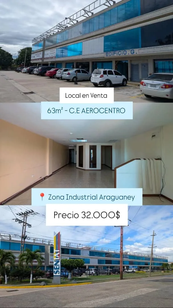 Local en Venta en Zona Industrial Araguaney - CC AeroCentro 63m² — USD 32,000