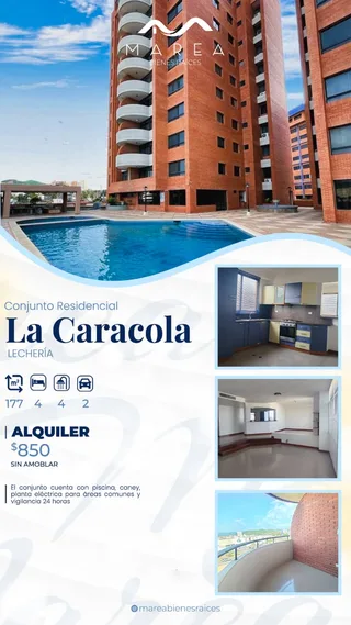 Apartamento en C.R La Caracola, Lechería