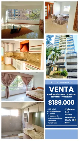 Apartamento en El Parral, Res. La Castellana