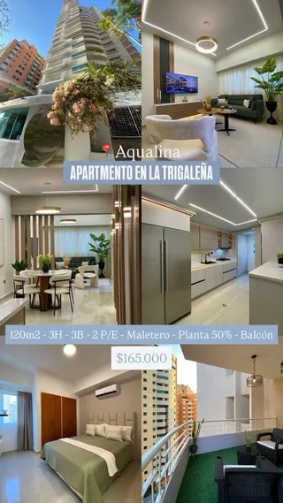 Apartamento en Residencias Aqualina, La Trigaleña