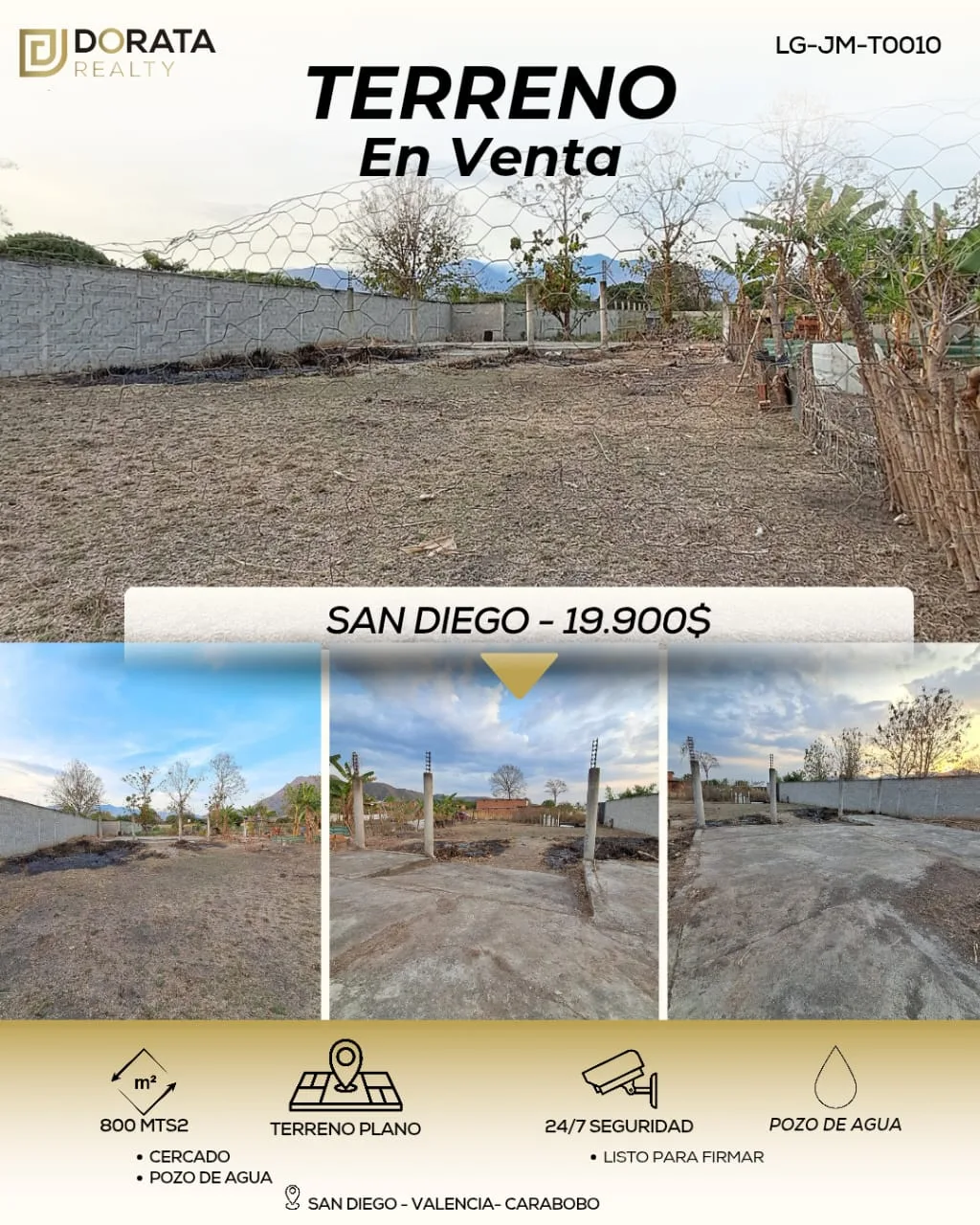 Terreno en Venta en San Diego 880m² — USD 19,900