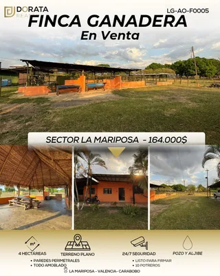 Terreno en Sector La Mariposa Valencia Tucuyito