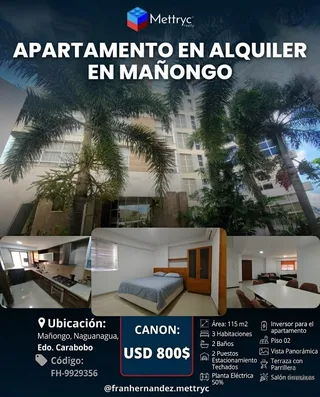 Apartamento en Mañongo, Naguanagua, Edo. Carabobo