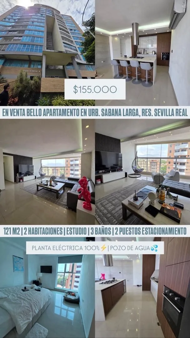 Apartamento en Venta en Sevilla Real — 4 hab 121m² — USD 155,000