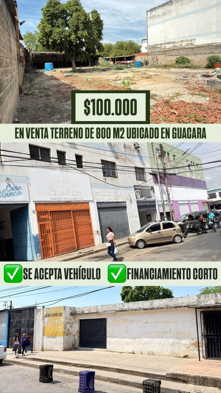 Terreno en Venta en Guacara 800m² — USD 100,000