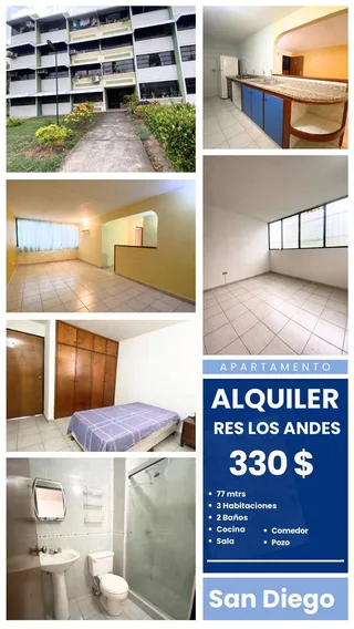 Apartamento en Residencias Los Andes. San Diego.