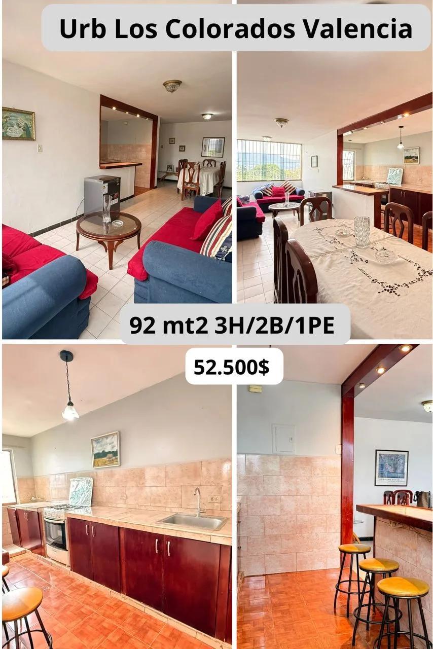 Apartamento en Venta en Urbanización Los Colorados 92m² — USD 52,500