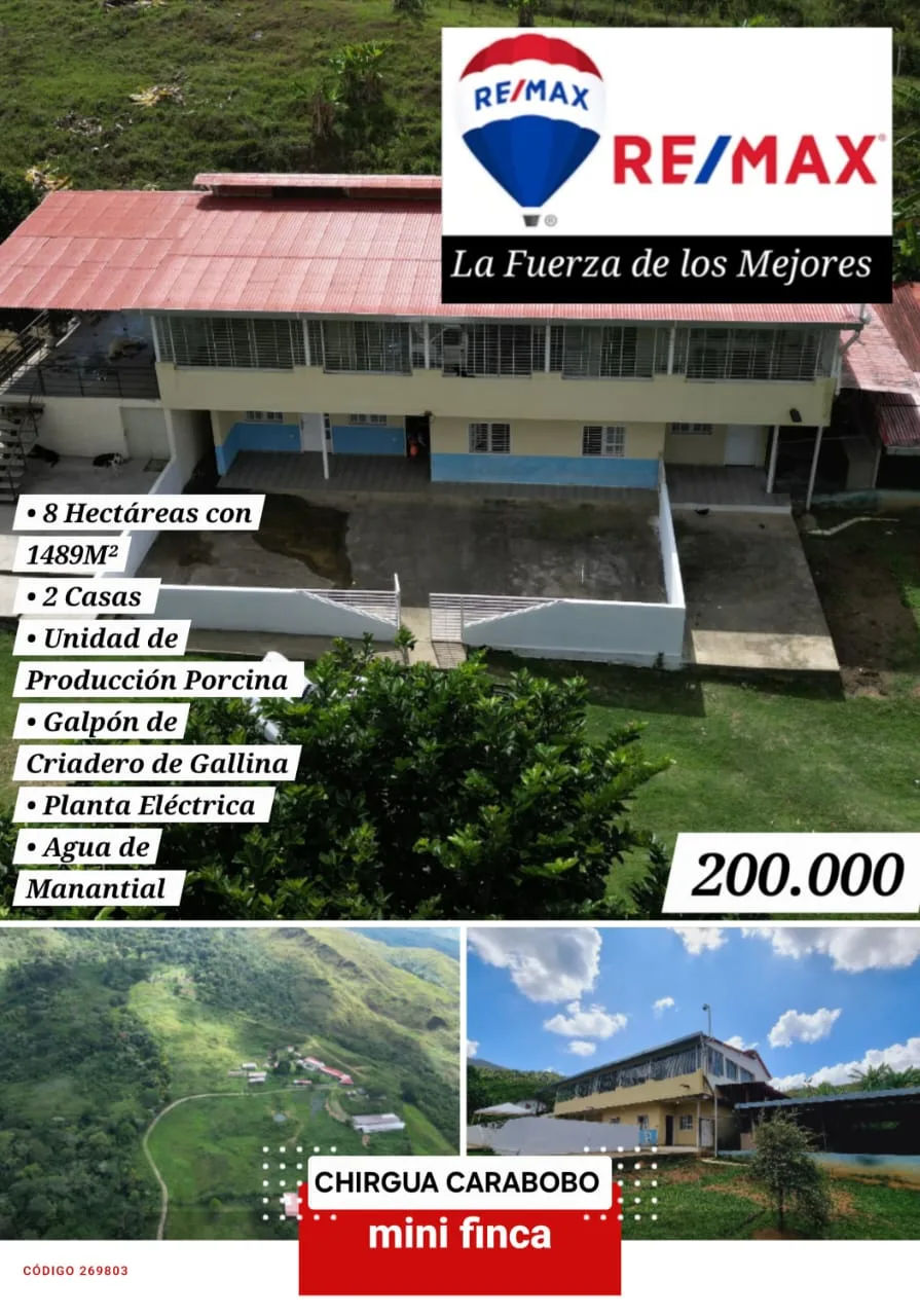 Terreno en Venta en Chirgua, municipio Bejuma del estado Carabobo 81489m² — USD 200,000