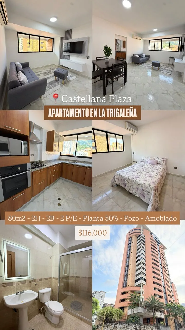 Apartamento en Venta en Residencias Castellana Plaza – Trigaleña Alta — 2 hab 80m² — USD 116,000