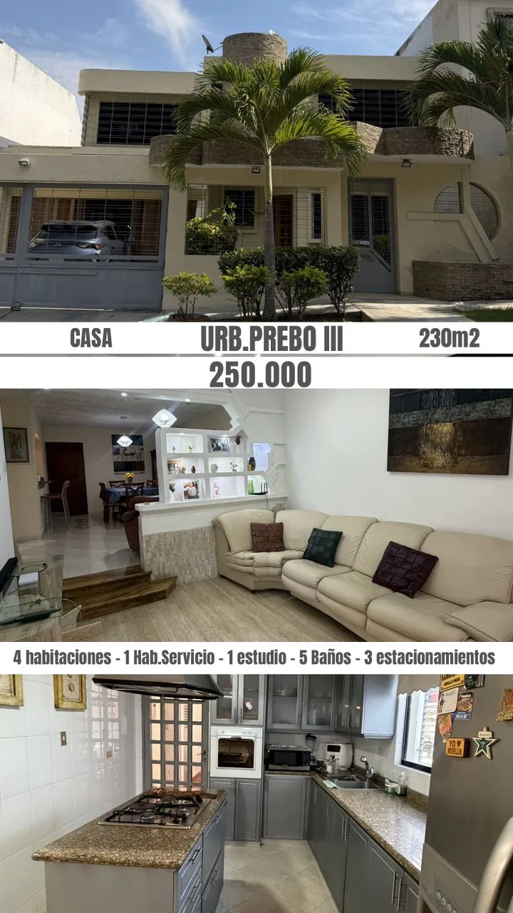 Casa en Venta en URB PREBO III — 5 hab 217m² — USD 250,000