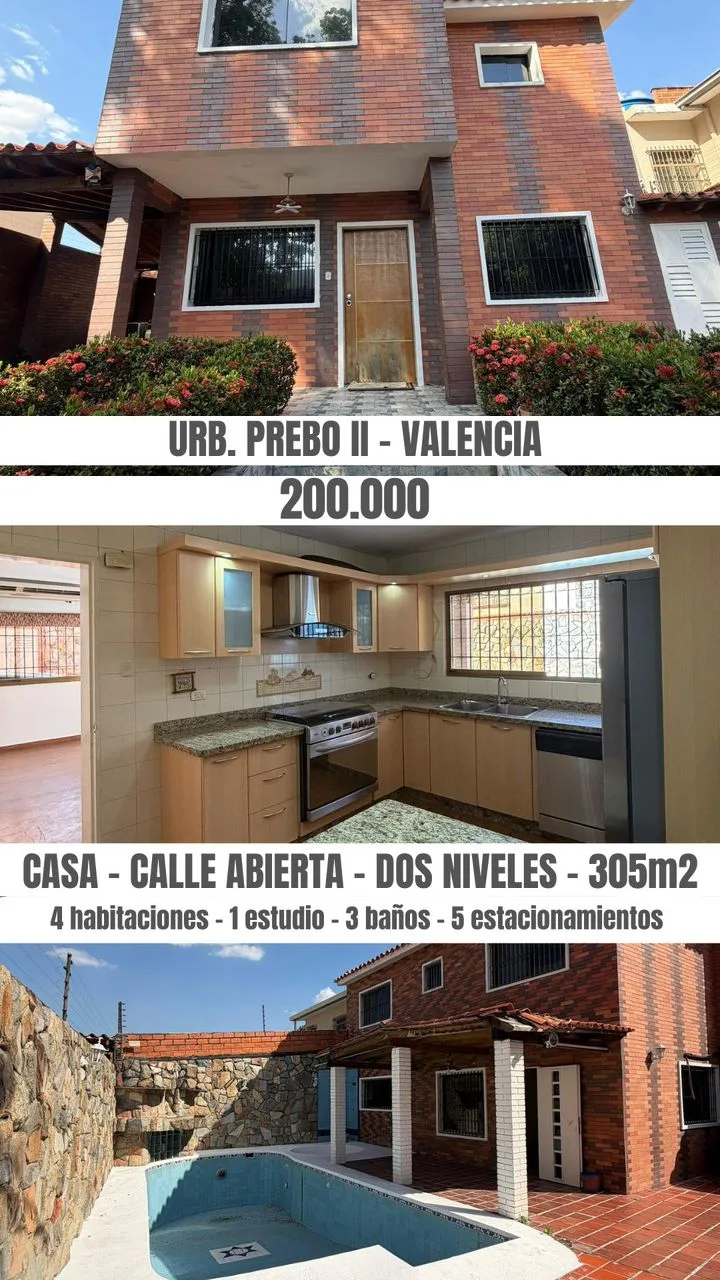 Casa en Venta en URB. PREBO II — 4 hab 305m² — USD 200,000