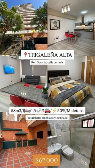 Apartamento en Trigaleña Alta, Res. Oceanía