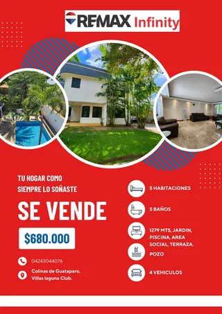 Casa en Colinas de Guataparo, Villas Laguna Club