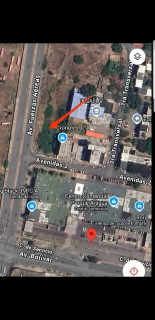 Terreno en Avenida Fuerzas Aéreas, Parque Aragua, Maracay
