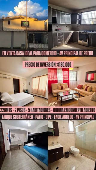 Casa en Av principal de Prebo