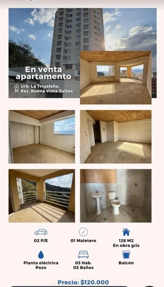Apartamento en Urb. La Trigaleña, Residencias. Buena Vista Suites